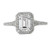 18KW ROM DIA EM HALO SEMI-MT  D1/4CTW,FIT 7X5MM EM,117424-W
