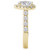 SPC* 18KY PS HALO DIA SEMI-MT D3/4CTW, FIT 8X5MM PEAR