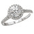 18KWR ROM RD HALO DIA SEMI-MT D3/8CTW, FIT 6.5MM RD