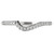 18KW ROM CURVED DIA BAND      D1/8CTW