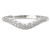 18KW ROM ENGRAVED DIA CURVED  BAND, D.09CTW