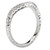 18KW ROM ENGRAVED DIA CURVED  BAND, D.09CTW
