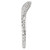 18KW ROM ENGRAVED DIA CURVED  BAND, D.09CTW