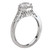 18KW ROM OCTAGON HALO DIA SM  W/MLGN, D1/8CTW, FIT 6.5MM RD