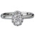 18KW ROM OV HALO PAVE DIA SEMID1/4CTW, FIT 7X5 OV, 117680-W