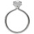 18KW ROM OV HALO PAVE DIA SEMID1/4CTW, FIT 7X5 OV, 117680-W