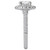 18KW ROM RD HALO DIA SEMI-MT  D5/8CTW, FIT 6.5MM RD