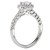 14KW ROM COM RD HALO DIA RING D3/4CTW, INCL 3/8CT RD
