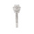 14KW ROM COM DIA MLGN ENG RINGD3/4CTW, INCL 3/8CT RD CTR