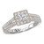 14KW RCOM MLGN SPLIT DIA RING D3/4CTW, INCL 1/3CT PRI