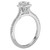 14KW ROM COM EM HALO DIA RING D1/2CTW, INC 3/8CT EM,118278-W
