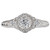 SPC* 14KW PET HALO DIA RING   ENGRV, D3/4CTW, INCL 1/2CT RD