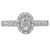 14KW OV HALO V-TIP DIA SEMI-MTD1/2CTW, FIT 6-6.5X4-4.5 OV