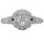14KW DIA/SAPPH ENGRV MLGN RINGD5/8CTW,S.08CT, INCL 3/8CT RD