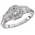 14KW ROM RD/BGT DIA ENG RING  D 1CTW, INCL 3/8CT RD
