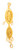 YELLOW GOLD PENDANT, 21K, Weight:15.9g, YGPEND0315