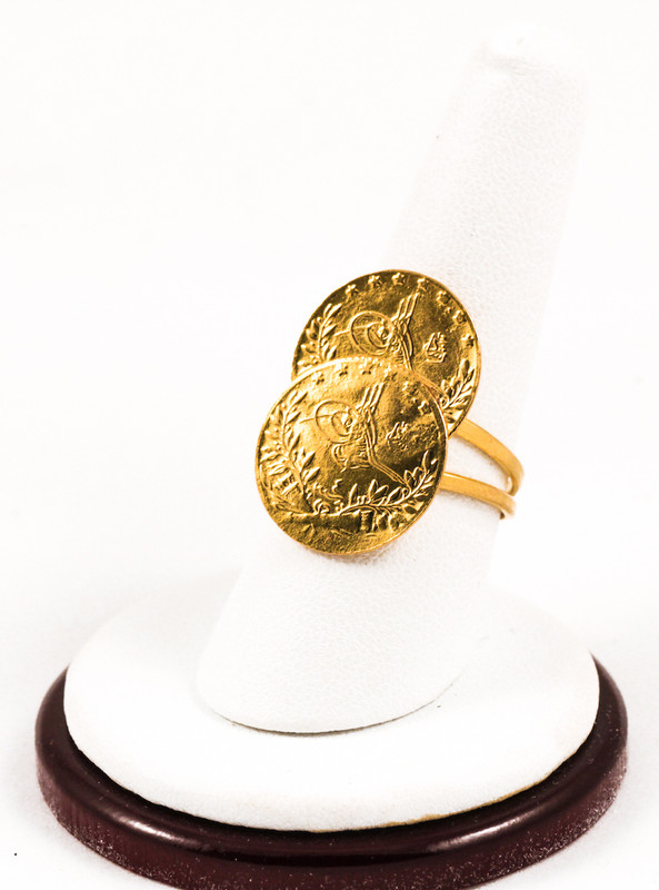 Yellow Gold Ring 21K, YGRING0163, Weight: 5.4g