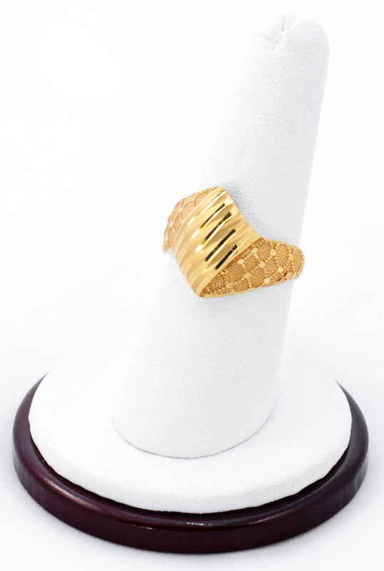 Yellow Gold Ring 21K, YGRING0189, Weight: 0g