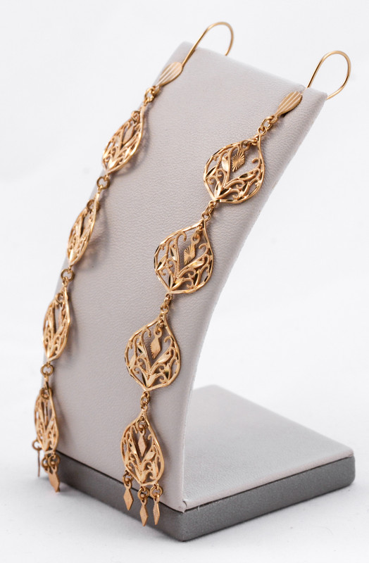 YELLOW GOLD EARRINGS, 21KT, Weight: 9.48g, YGEARRING21K0039