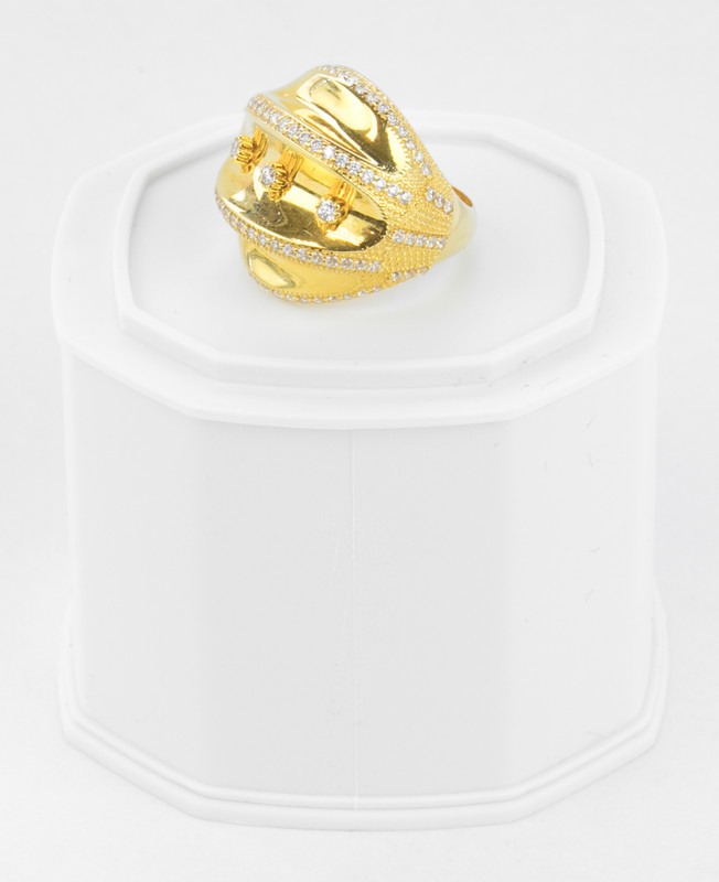 Yellow Gold Ring 21K , YGRING0257, Weight: 11.2g