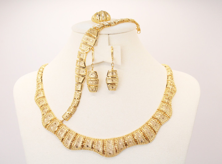 YELLOW GOLD SET, YGSET21K074, Weight:64g
