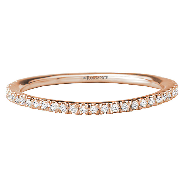 SPC ORD* 18KROSE ROM CURVED   DIA BAND, D1/7CTW