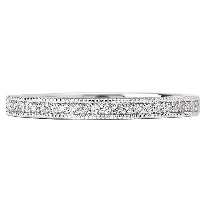 18KW ROM MILGRAINED BAND      D1/8CTW, MATCHES 117297-100