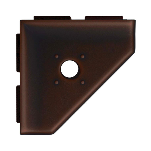 5" Lugged Corner Soap Dish Geo - Oil Rubbed Bronze Finish