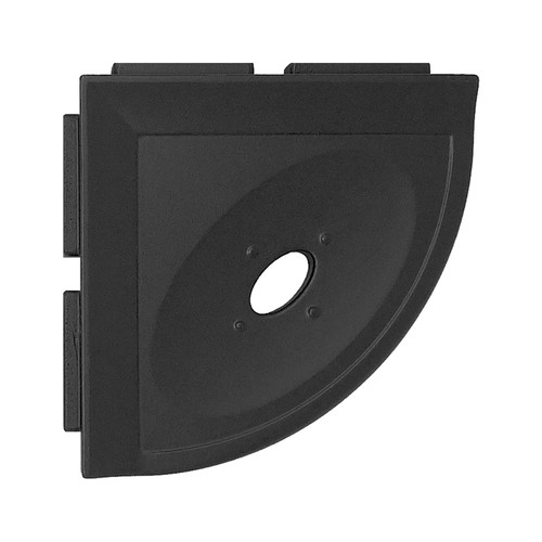 5" Lugged Corner Soap Dish Metro - Graphite Black