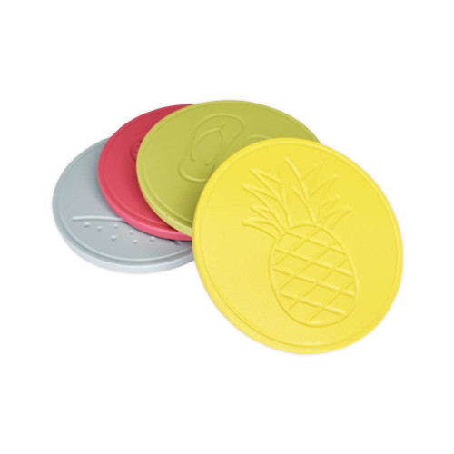 Pool Party Drink Coasters Set of 4 - Assorted Colors