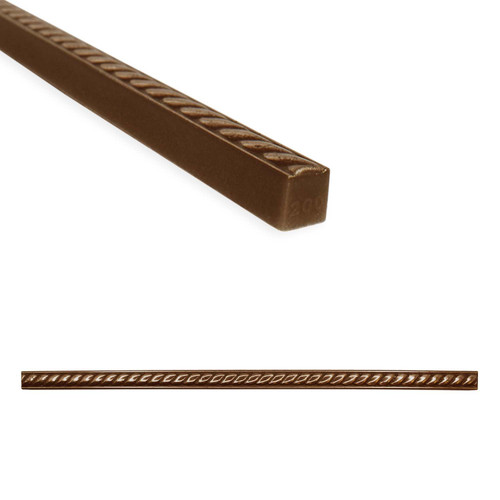 12 x .5 Inch Rope Tile Liner 12 Pack - Bronze Finish