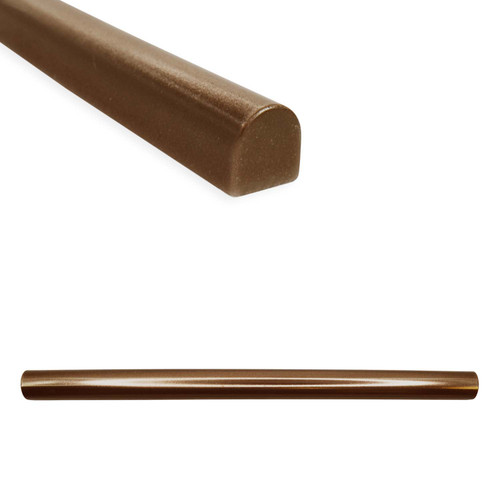 12 x .75 Inch Soho Bullnose Tile Liner 12 Pack - Bronze Finish