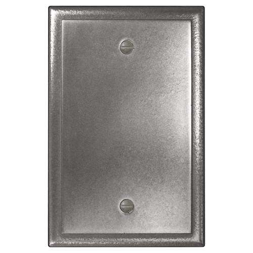 Ambient Single Blank Outlet Cover - Brushed Nickel Finish