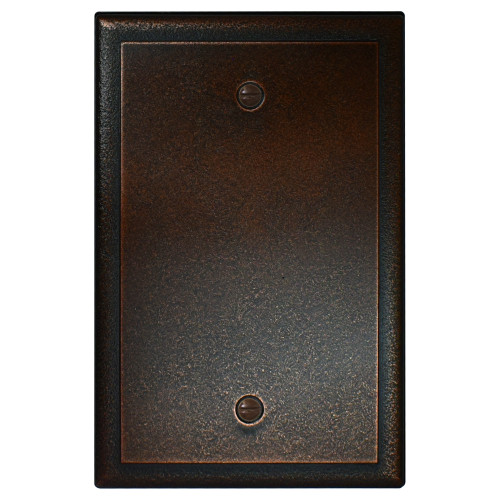 Ambient Single Blank Outlet Cover - Oil Rubbed Bronze Finish