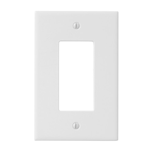 Subway Single Rocker Switch Plate  - Bright White Matte