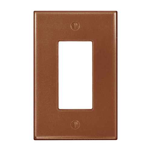 Subway Single Rocker Switch Plate  - Copper Finish