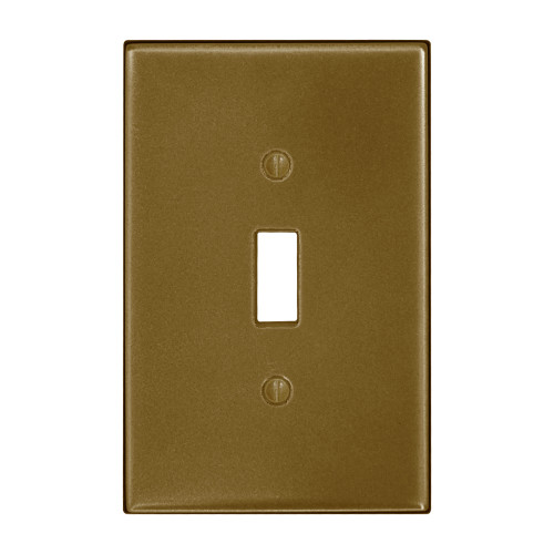 Subway Single Toggle Switch Plate  - Gold Finish