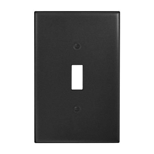 Subway Single Toggle Switch Plate  - Graphite Black Matte