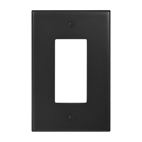 Subway Single Rocker Switch Plate  - Graphite Black Matte