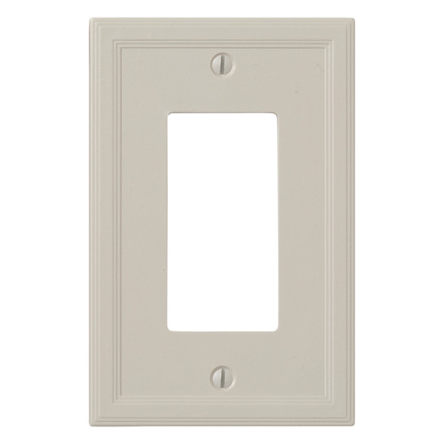 Cornice Insulated Single Decorator Switch Plate - Gray