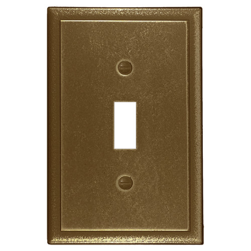 Ambient Single Toggle Switch Plate - Gold Finish