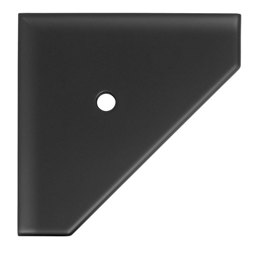 10" Wall Mounted Corner Shelf Geo - Graphite Black