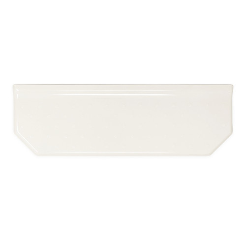 12" Floating Shelf Geo - White Polished