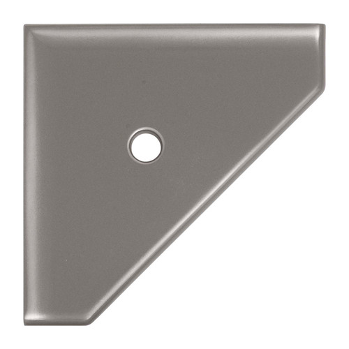 8" Wall Mounted Corner Shelf Geo - Brushed Nickel Finish