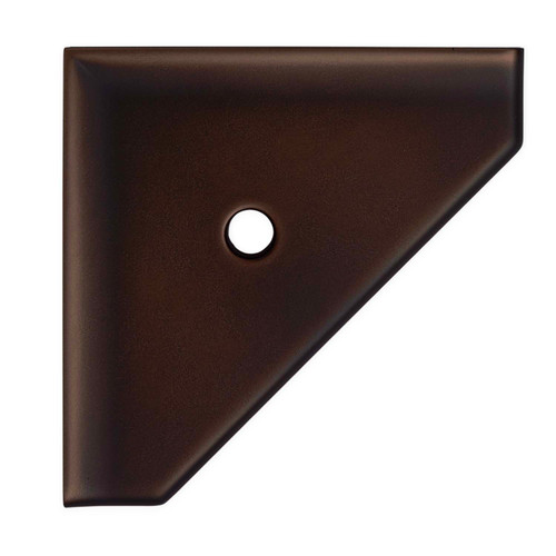 8" Wall Mounted Corner Shelf Geo - Oil Rubbed Bronze Finish