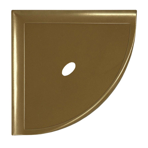 8" Wall Mounted Corner Shelf Metro - Gold Finish