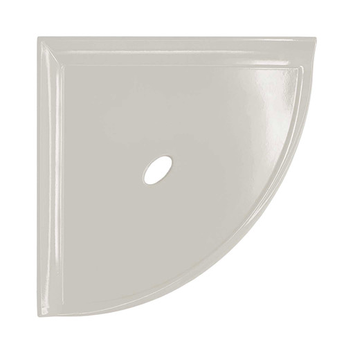 8" Wall Mounted Corner Shelf Metro - Gray Polished