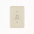 Linen Single Toggle Switch Plate - Almond