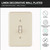 Linen Single Rocker Switch Plate - Almond