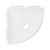 5" Lugged Corner Soap Dish Metro - Bright White Matte